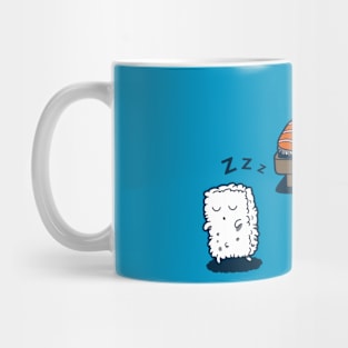 Funny Cute Kawaii Sleepwalking Japanese Sushi Gift For Sushi Lovers Mug